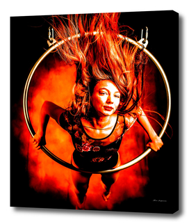 Firegirl in a hoop
