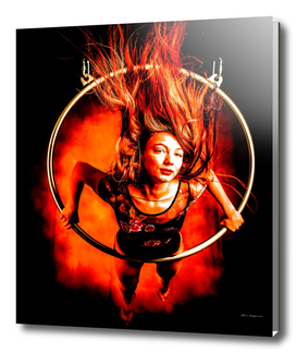Firegirl in a hoop