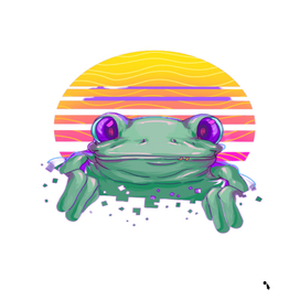 Frog Animal Sun Amphibian Figure Digital Art