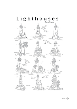 Lighthouses - pencil Drawing