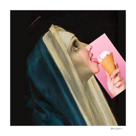 Mary ice cream collage