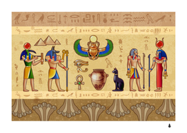 egypt horizontal illustration