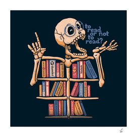Skeleton Shelf Book Lover