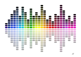 Music frequency illustration Sound Loudness Modern