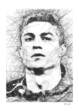 Cristiano Ronaldo Pensketch Ilustraion