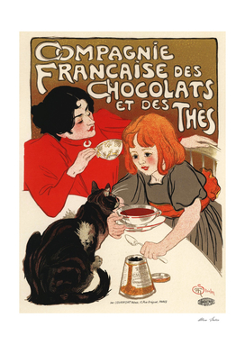 Chocolate and Tea Belle Epoque French Posters