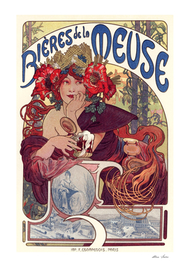 Belle Epoque French Posters, Bieres de La Meuse