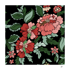 beautiful floral vector seamless pattern