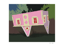 Everything is perfect, house, home, pink, cute, coque