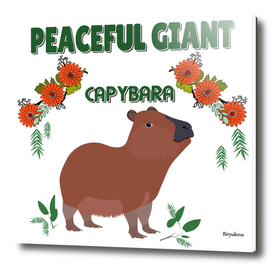 The capybara is a peaceful giant.