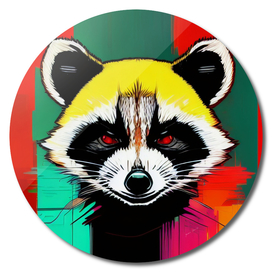 Colorful Racoon
