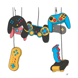 Assorted game controllers Video game Game controller