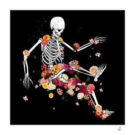 Vintage Flower Skeleton