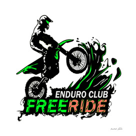 A Free Rider Enduro Club Vector Design