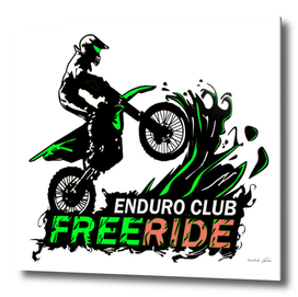 A Free Rider Enduro Club Vector Design
