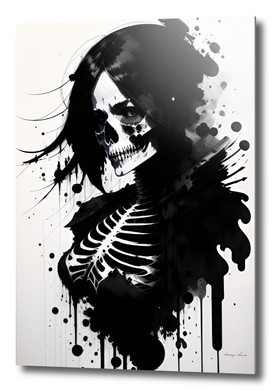 skeleton woman