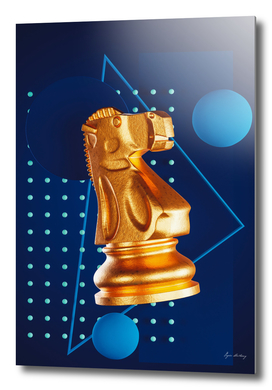 Golden Chess Knight