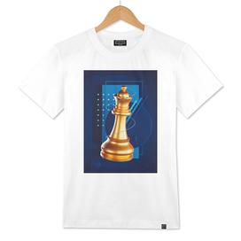 Golden Chess Queen