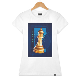 Golden Chess Queen
