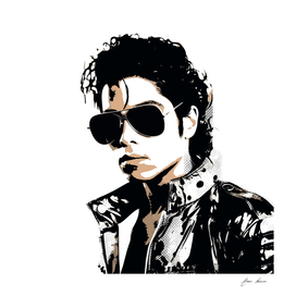 Michael Jackson stencil art