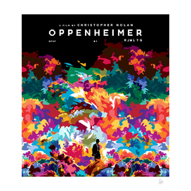 Oppenheimer alternative pop art illustration