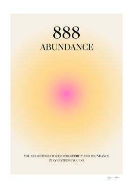 888 angel number: Abundance