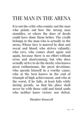 The Man in the arena : Black and white edition