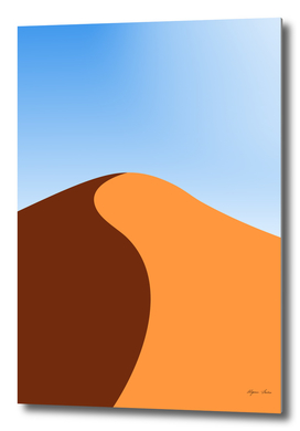 Minimal desert illustration