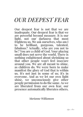 Our deepest fear (white background)