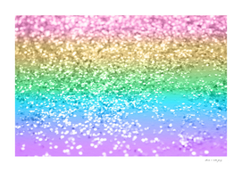 Rainbow Unicorn Glitter 2 (Faux Glitter) #pastel #decor #art