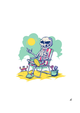 beach skeleton
