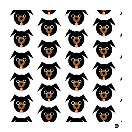 Black & Brown Dogs Pattern