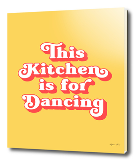 This kitchen is for dancing (yellow and red)