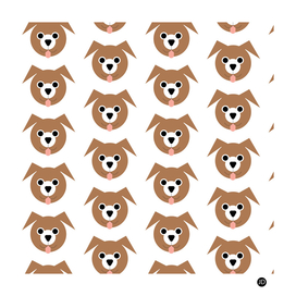 Brown Dogs Pattern