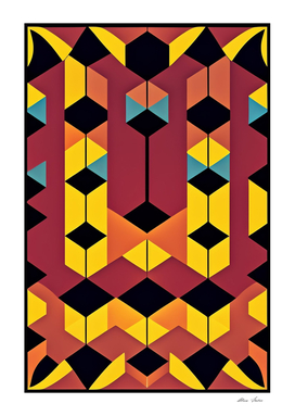 Modern Geometric Abstract Texture Colorful Pattern Style