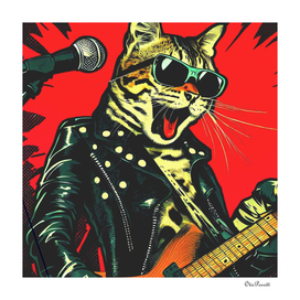 ROCK N ROLL SINGER BENGAL CAT