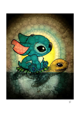stitch and turtle