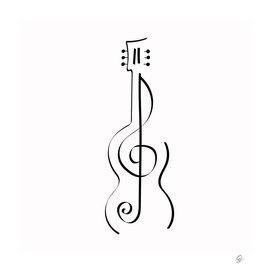 guitar music play sound drawing