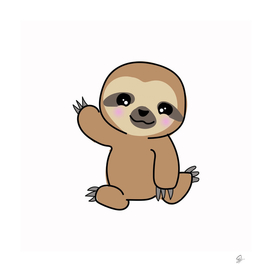 sloth sweet wild cute drawing