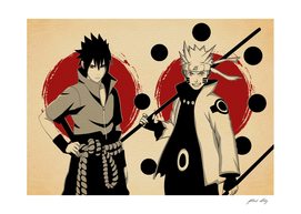 Naruto and Sasuke Vintage