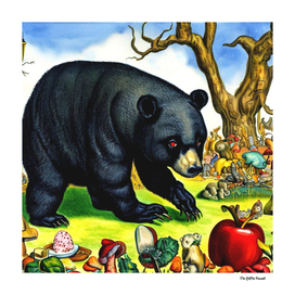 Black Bear (in the style of,Hieronymus Bosch) 5