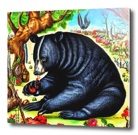 Black Bear (in the style of,Hieronymus Bosch) 4