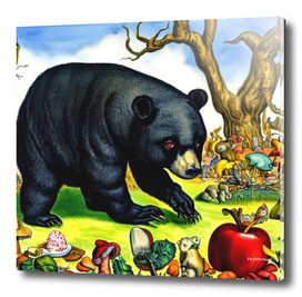 Black Bear (in the style of,Hieronymus Bosch) 5