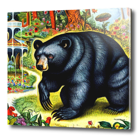Black Bear (in the style of,Hieronymus Bosch) 6