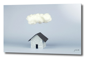 A cloud over the house
