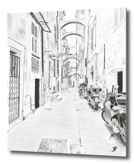 Narrow Italian street