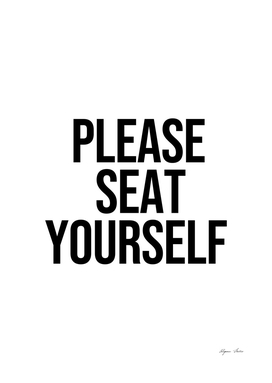 Please seat yourself