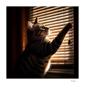 cat in sunny window