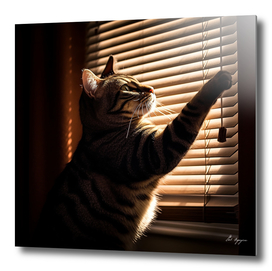 cat in sunny window