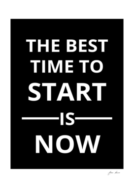 Best Time To Start Is Now